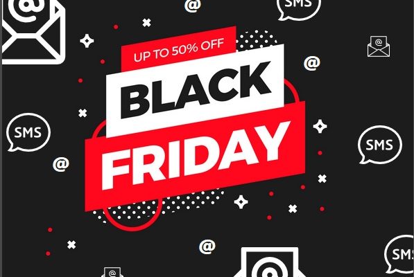 Black friday comunica con sms email